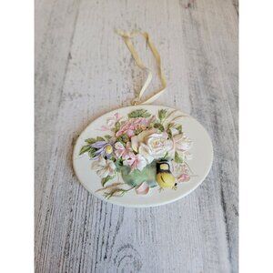 Hallmark garden bouquet ornament xmas flower bird